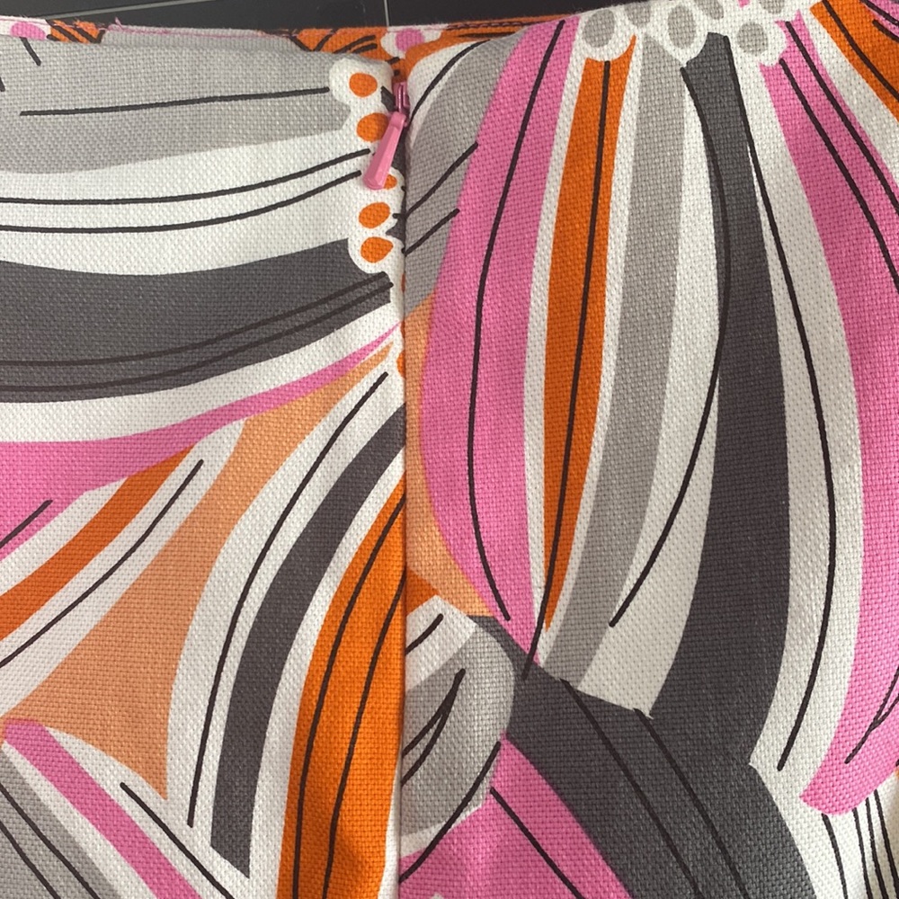 (A) Ideology VIBRANT pink gray orange white skirt, sz 4, EUC - Picture 7 of 11